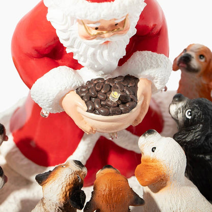 Santa’s Light Of Hope- A Dog’s Christmas Wish Inspirational Collectible Figurine- Helps Feed Shelter Dogs in Need -Faire