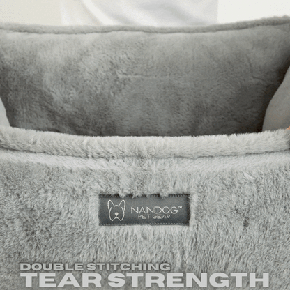 Reversible Chinchilla Gray Cloud Pet Bed for Dogs and Cats - Soft Comfort