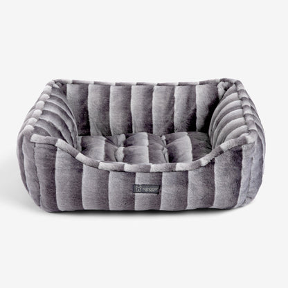 Reversible Chinchilla Gray Cloud Pet Bed for Dogs and Cats - Soft Comfort