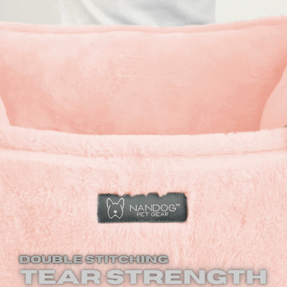Luxurious Reversible Cloud Pet Bed: Soft Blush Pink, Durable, All Sizes