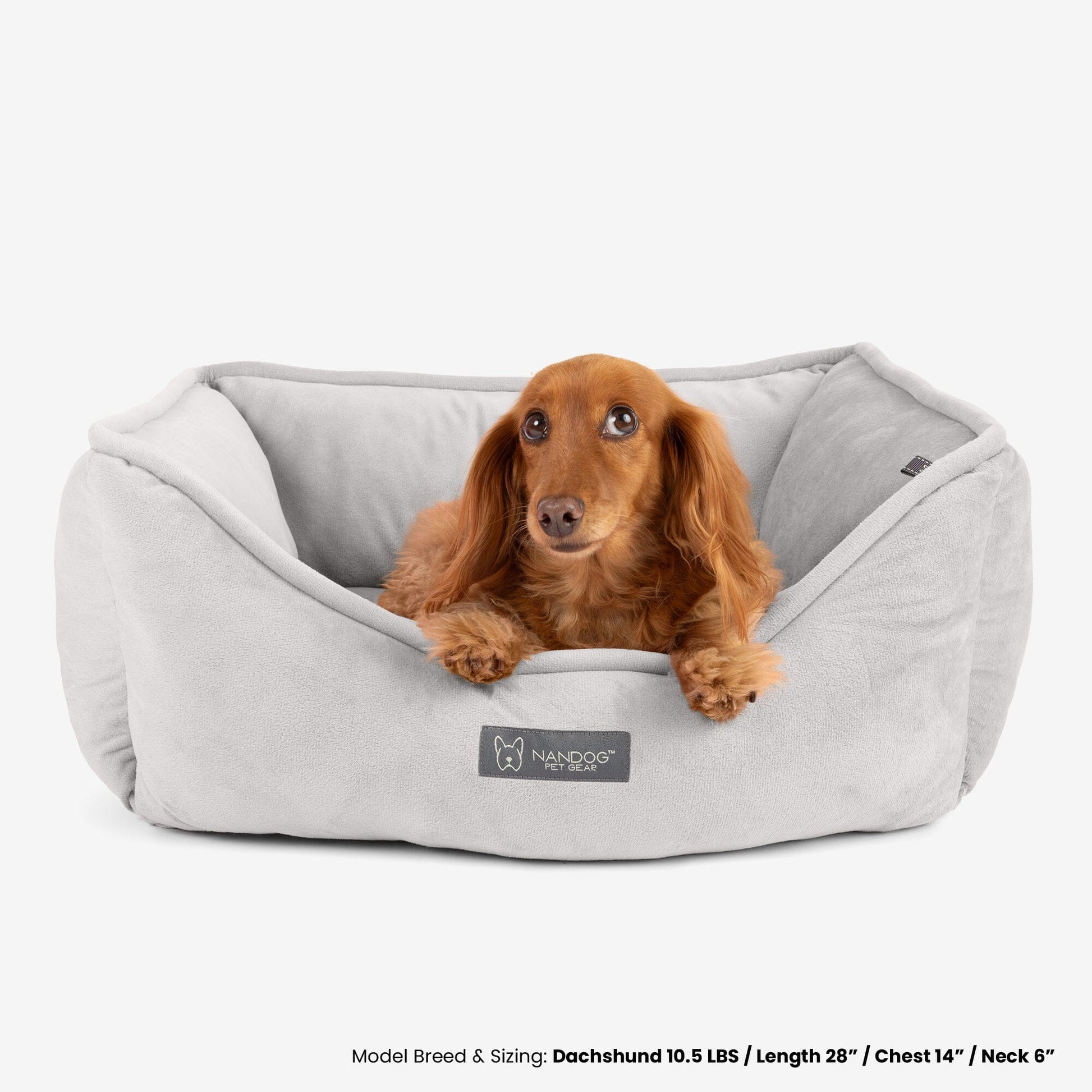 Luxurious Reversible Pet Bed for Dogs & Cats - Signature Pearl Gray Comfort