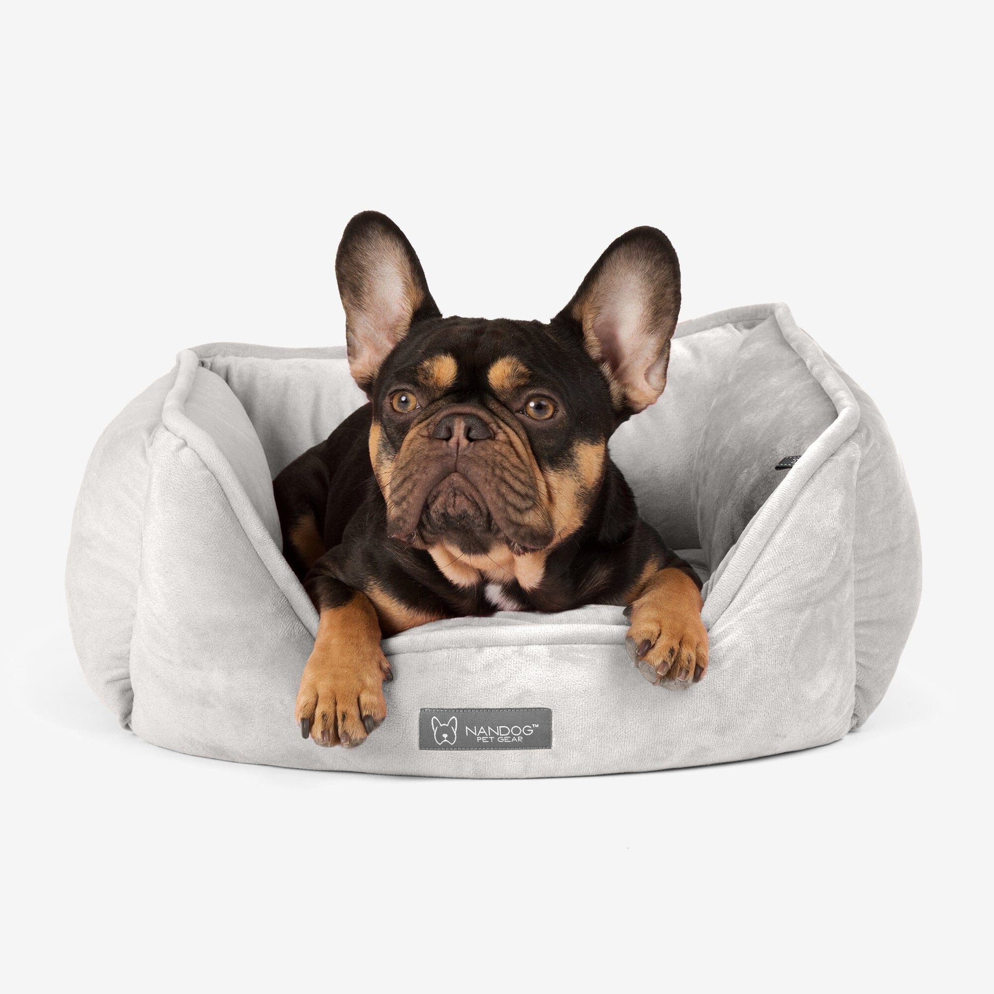 Luxurious Reversible Pet Bed for Dogs & Cats - Signature Pearl Gray Comfort