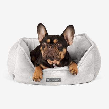 Luxurious Reversible Pet Bed for Dogs & Cats - Signature Pearl Gray Comfort