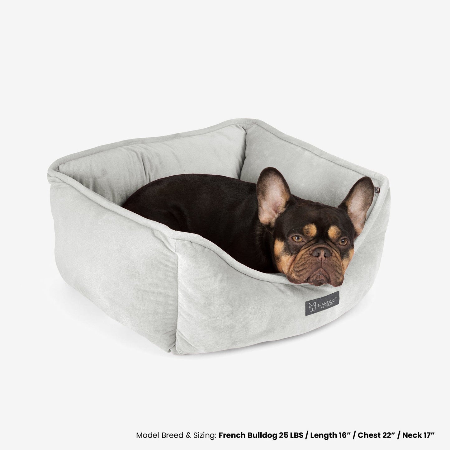 Luxurious Reversible Pet Bed for Dogs & Cats - Signature Pearl Gray Comfort