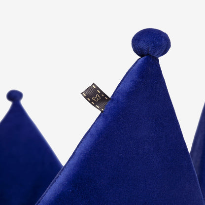 Luxury Cloud Royal Blue Crown Pet Bed for Dogs & Cats - Supreme Comfort