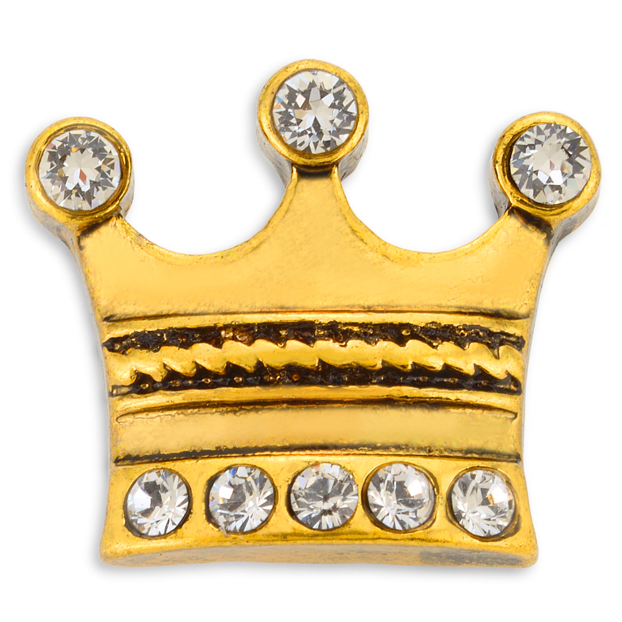 Luxurious Pink Gold Sparkle Pet Collar Crown Charm Studs Diva Accents