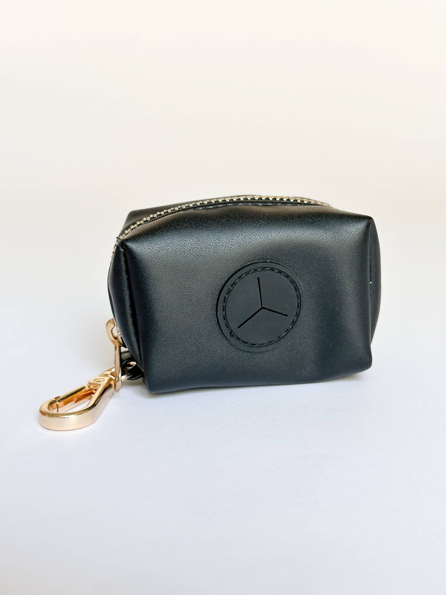 The Classic Waste Bag Holder - Licorice (Gold Hardware)