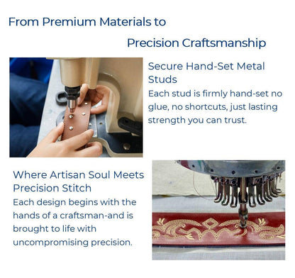 Tan/Brown Collar Western Style Premium Leather Collar - Western Style