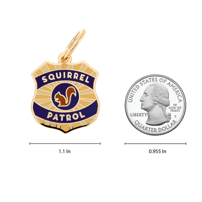 Squirrel Patrol Pet ID Tag - Free Engraving