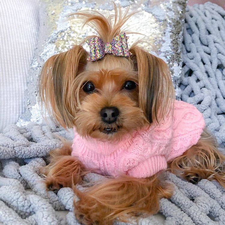 Cable Knit Sweater Blush Pink – Warm, Soft & Fashionable