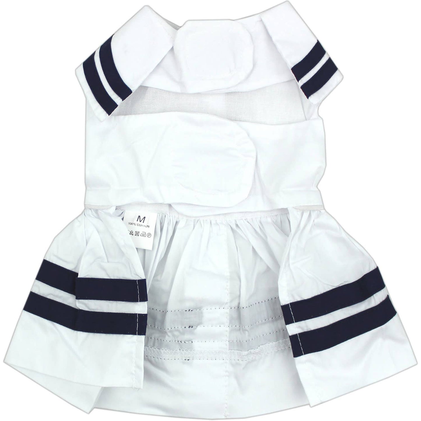 Sailor Dress White – Classic Nautical Style Dog Outfit  SALE 50% OFF