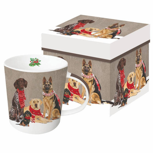 MUG IN GIFT BOX-SCARF DOGS