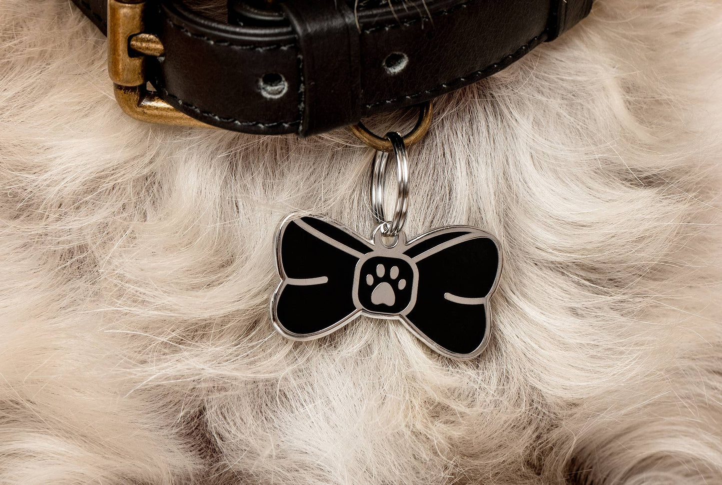 Bowtie Pet ID Tag Free Engraving Included
