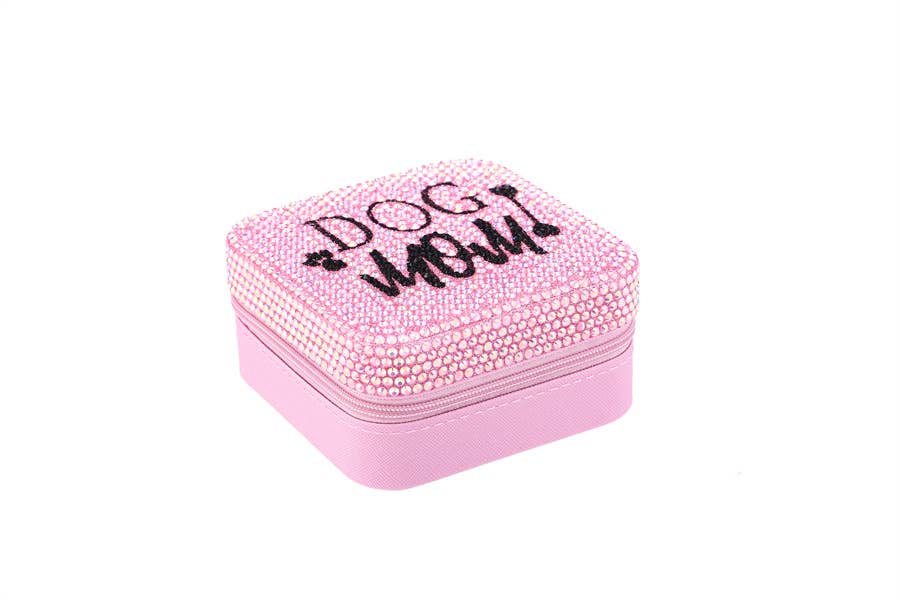 Dog Mom Jewelry Box Rhinestone