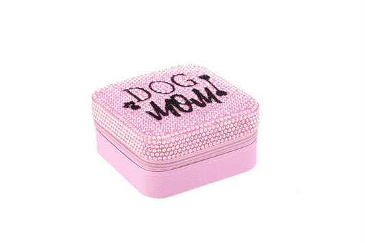 Dog Mom Jewelry Box Rhinestone