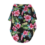 Vibrant Hawaiian Dog Camp Shirt: Paradise Nights Leash Hole SALE 50% OFF