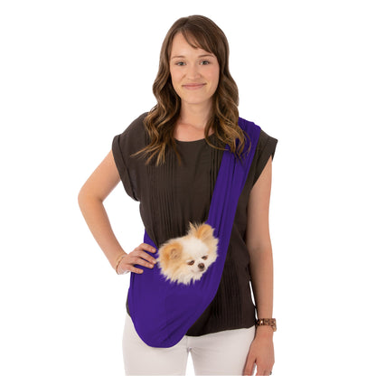 Comfortable Ventilated Mesh Pet Sling Carrier - Hands-Free Small Dog Tote Bag