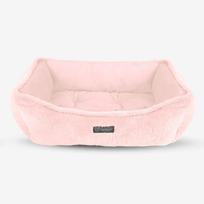 Luxurious Reversible Cloud Pet Bed: Soft Blush Pink, Durable, All Sizes
